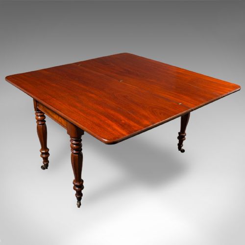 ANTIQUE METAMORPHIC CONSOLE TABLE ENGLISH 4 SEAT DINING GAMING WILLIAM IV - ADDITIONAL PHOTO 1