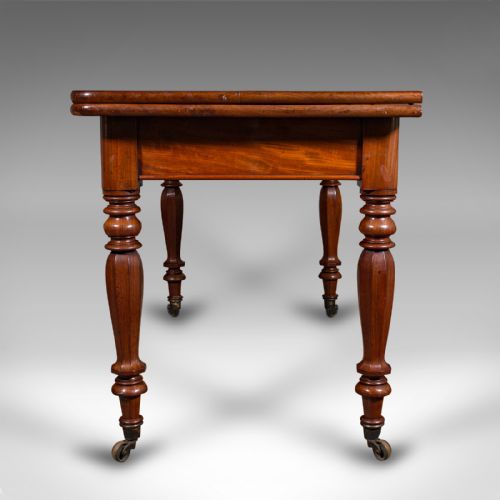 ANTIQUE METAMORPHIC CONSOLE TABLE ENGLISH 4 SEAT DINING GAMING WILLIAM IV - ADDITIONAL PHOTO 7