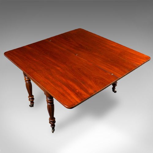 ANTIQUE METAMORPHIC CONSOLE TABLE ENGLISH 4 SEAT DINING GAMING WILLIAM IV - ADDITIONAL PHOTO 8