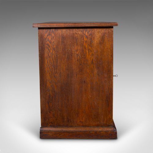 fig 4. Antique Side Cabinet, English Oak, Hall Cupboard, Country House, Victorian, 1880