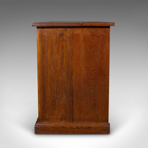 fig 5. Antique Side Cabinet, English Oak, Hall Cupboard, Country House, Victorian, 1880