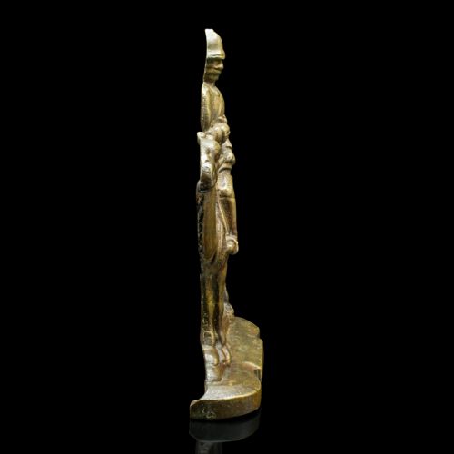 fig 2. Antique Figurative Doorstop, Continental, Bronze, Decor, Door Keeper, Victorian