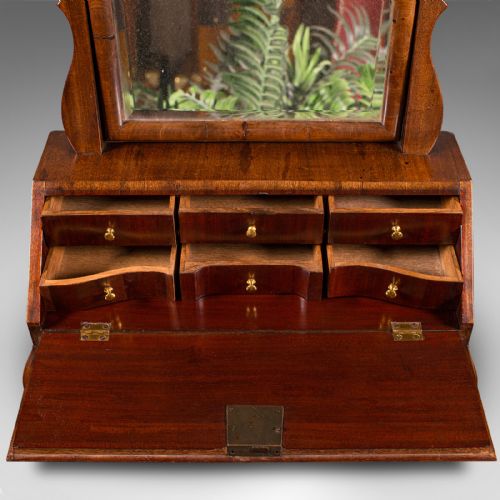 ANTIQUE BUREAU MIRROR ENGLISH DRESSING TABLE BOUDOIR GEORGIAN CIRCA 1800 - ADDITIONAL PHOTO 10