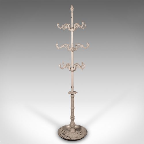 6' TALL ANTIQUE PORTICO COAT STAND ENGLISH HALLWAY UMBRELLA RACK VICTORIAN - ADDITIONAL PHOTO 2