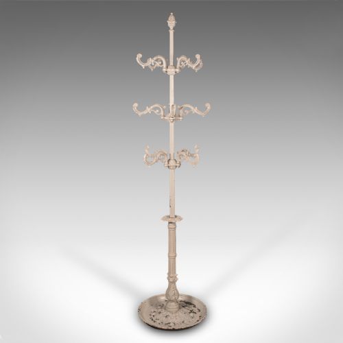 6' TALL ANTIQUE PORTICO COAT STAND ENGLISH HALLWAY UMBRELLA RACK VICTORIAN - ADDITIONAL PHOTO 3