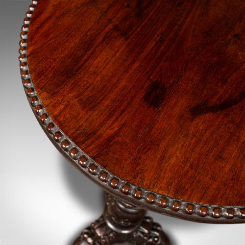 ANTIQUE CAMPAIGN TORCHERE ENGLISH SIDE TABLE PLANTER STAND WILLIAM IV 1835 - ADDITIONAL PHOTO 6