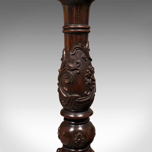 ANTIQUE CAMPAIGN TORCHERE ENGLISH SIDE TABLE PLANTER STAND WILLIAM IV 1835 - ADDITIONAL PHOTO 7