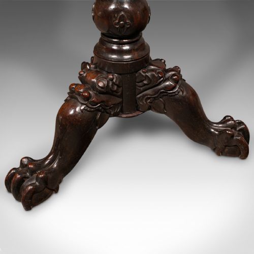 ANTIQUE CAMPAIGN TORCHERE ENGLISH SIDE TABLE PLANTER STAND WILLIAM IV 1835 - ADDITIONAL PHOTO 8