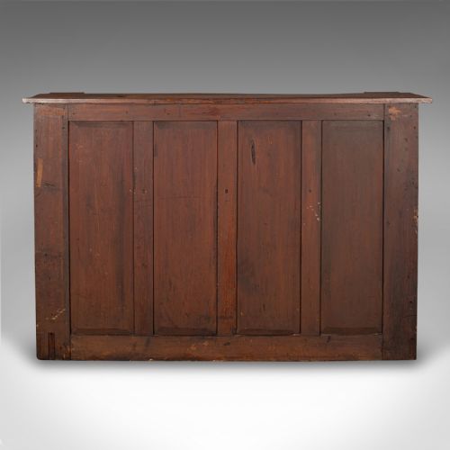 fig 3. Antique Country House Bookcase, Scottish Oak, Library Cabinet, Victorian, C.1880