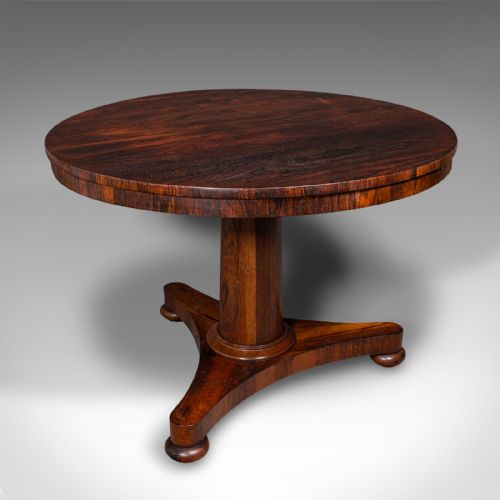 Large Antique Breakfast Table, English, Tilt Top, Centre, Display, William IV
