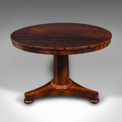 fig 2. Large Antique Breakfast Table, English, Tilt Top, Centre, Display, William IV