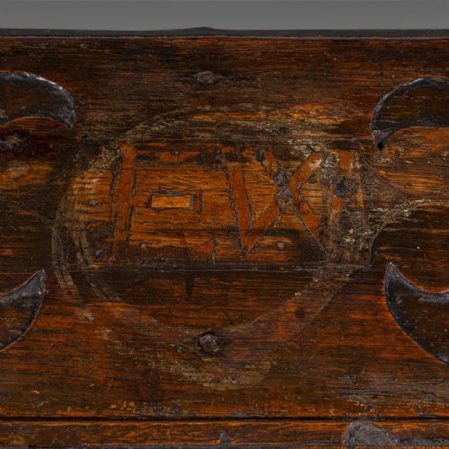 ANTIQUE VERGER'S BIBLE BOX ENGLISH OAK CARVED ECCLESIASTICAL WILLIAM III - ADDITIONAL PHOTO 7