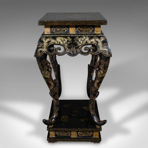 ANTIQUE JARDINIERE STAND JAPANESE DISPLAY TABLE AESTHETIC PERIOD VICTORIAN - ADDITIONAL PHOTO 4