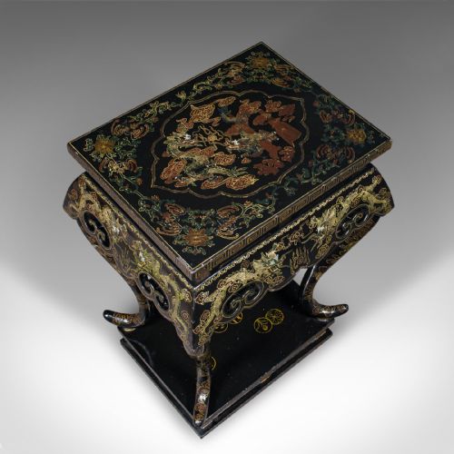 ANTIQUE JARDINIERE STAND JAPANESE DISPLAY TABLE AESTHETIC PERIOD VICTORIAN - ADDITIONAL PHOTO 5