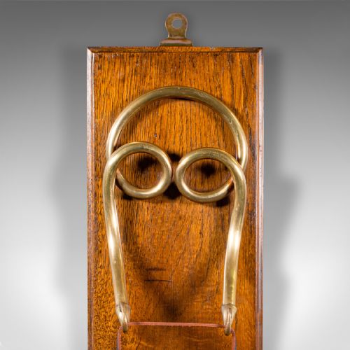 fig 4. Antique Mounted Gong, English, Oak, Brass, Dinner Chime, Edwardian, Circa 1910