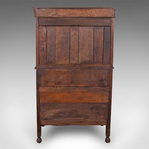 fig 4. Small Antique Court Cabinet, English, Oak, Side Cupboard, Petite, Rare, Revival