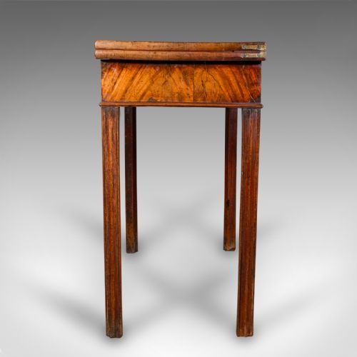 ANTIQUE FOLD OVER TEA TABLE ENGLISH CARD CHIPPENDALE MANNER GEORGIAN C1750 - ADDITIONAL PHOTO 5