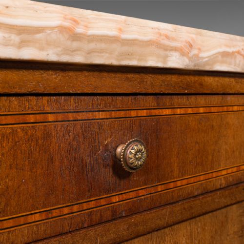 ANTIQUE BEDSIDE CABINET FRENCH KINGWOOD MARBLE NIGHTSTAND CUPBOARD VICTORIAN - ADDITIONAL PHOTO 10