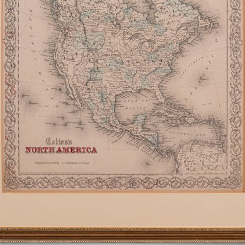 ANTIQUE NORTH AMERICA MAP USA CANADA MEXICO CARTOGRAPHY COLTON VICTORIAN - ADDITIONAL PHOTO 5