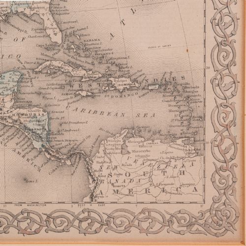ANTIQUE NORTH AMERICA MAP USA CANADA MEXICO CARTOGRAPHY COLTON VICTORIAN - ADDITIONAL PHOTO 11