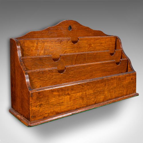 fig 1. Antique Clerk's Desk Tidy, English, Oak, Organiser, Letter Rack, Victorian, 1870