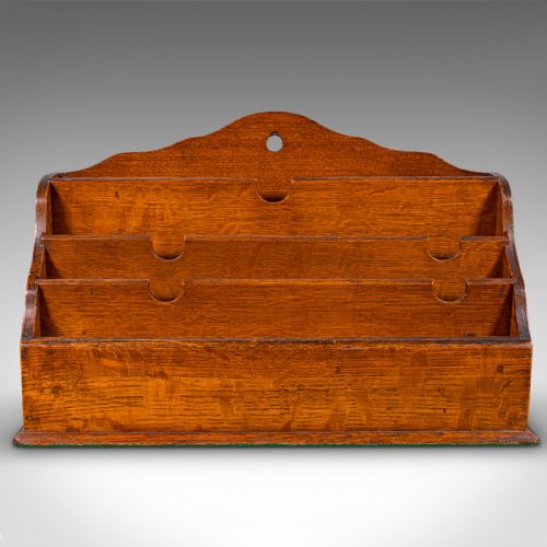 fig 4. Antique Clerk's Desk Tidy, English, Oak, Organiser, Letter Rack, Victorian, 1870