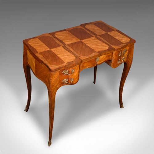 fig 7. Antique Coiffeuse Dressing Table, French, Kingwood, Louis XV Revival, Victorian