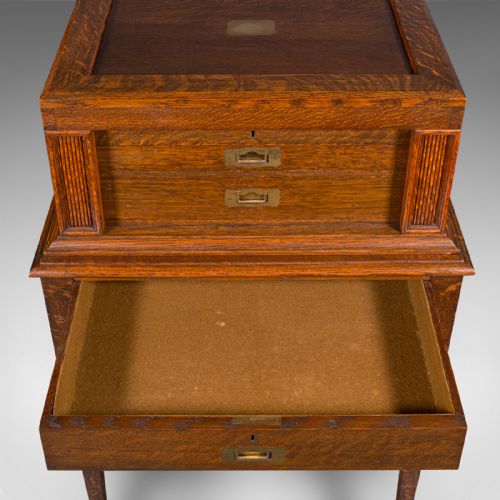 ANTIQUE 154PC CANTEEN ON STAND ENGLISH OAK MAPPIN WEBB CUTLERY EDWARDIAN - ADDITIONAL PHOTO 10