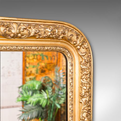 fig 3. Small Antique Hall Mirror, English, Gilt Gesso, Vanity, Wall, Georgian, C.1800
