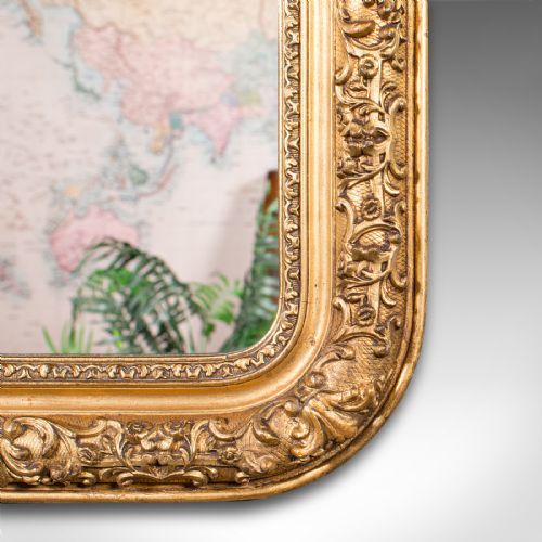 fig 4. Small Antique Hall Mirror, English, Gilt Gesso, Vanity, Wall, Georgian, C.1800