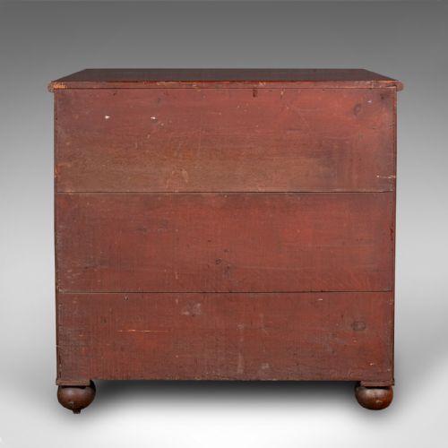 ANTIQUE CHEST OF DRAWERS ENGLISH STORAGE COT DRAWER NEOCLASSICAL VICTORIAN - ADDITIONAL PHOTO 3
