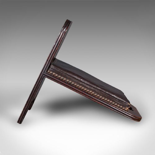 fig 2. Antique Gentleman's Gout Stool, English, Leather, Occasional Foot Rest, Georgian