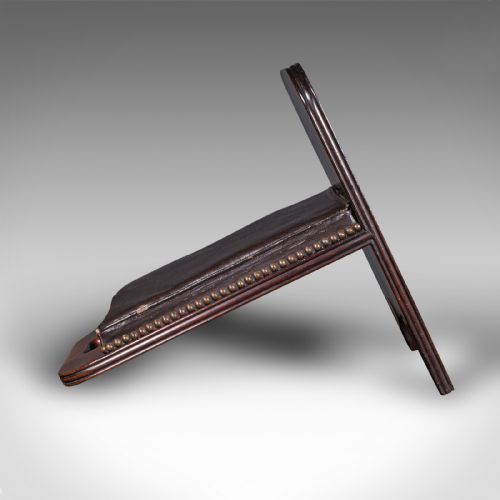 fig 4. Antique Gentleman's Gout Stool, English, Leather, Occasional Foot Rest, Georgian