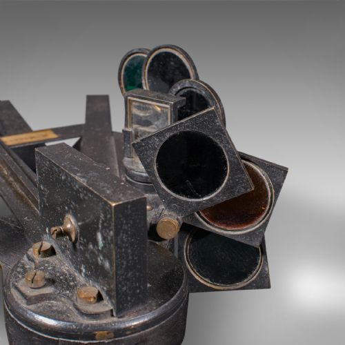 ANTIQUE CASED OCTANT SCOTTISH EBONY NAVIGATION INSTRUMENT SEXTANT VICTORIAN - ADDITIONAL PHOTO 7