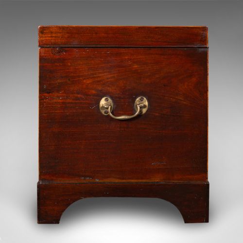 ANTIQUE CELLARETTE ENGLISH WINE CELLAR FIRESIDE STORE BLANKET BOX GEORGIAN - ADDITIONAL PHOTO 4