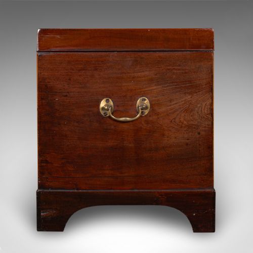 ANTIQUE CELLARETTE ENGLISH WINE CELLAR FIRESIDE STORE BLANKET BOX GEORGIAN - ADDITIONAL PHOTO 6