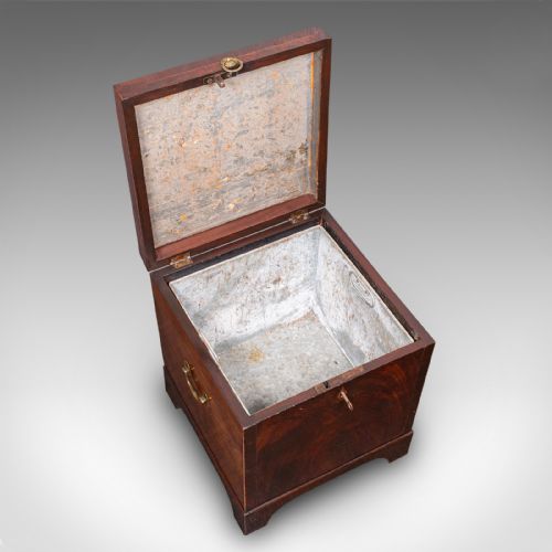 ANTIQUE CELLARETTE ENGLISH WINE CELLAR FIRESIDE STORE BLANKET BOX GEORGIAN - ADDITIONAL PHOTO 8
