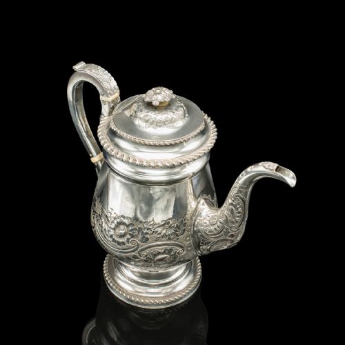 ANTIQUE COFFEE POT ENGLISH OLD SHEFFIELD SILVER PLATE TEA KETTLE REGENCY - ADDITIONAL PHOTO 5