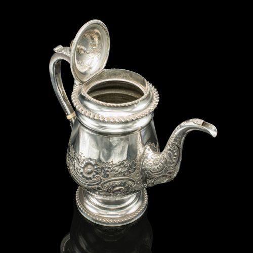 ANTIQUE COFFEE POT ENGLISH OLD SHEFFIELD SILVER PLATE TEA KETTLE REGENCY - ADDITIONAL PHOTO 6