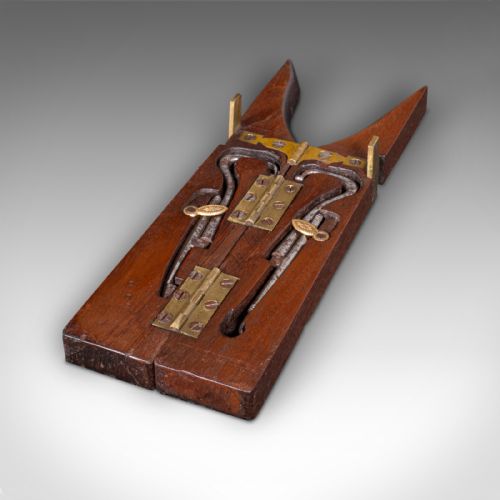 ANTIQUE OFFICER'S FIELD BOOT JACK ENGLISH OAK CAMPAIGN SHOE PULL GEORGIAN - ADDITIONAL PHOTO 1