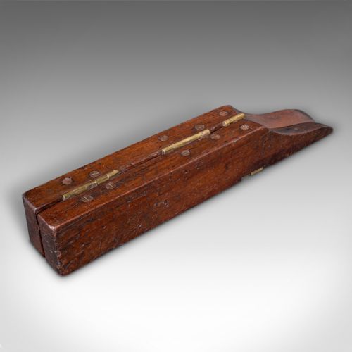 ANTIQUE OFFICER'S FIELD BOOT JACK ENGLISH OAK CAMPAIGN SHOE PULL GEORGIAN - ADDITIONAL PHOTO 2