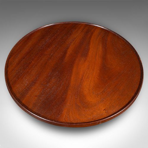 ANTIQUE CANAP PARTY TURNTABLE ENGLISH SERVING TRAY LAZY SUSAN EDWARDIAN - ADDITIONAL PHOTO 4