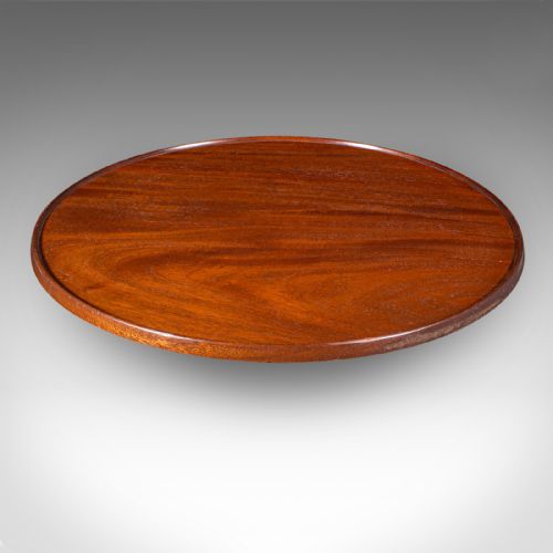 ANTIQUE CANAP PARTY TURNTABLE ENGLISH SERVING TRAY LAZY SUSAN EDWARDIAN - ADDITIONAL PHOTO 5