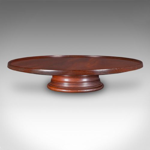 ANTIQUE CANAP PARTY TURNTABLE ENGLISH SERVING TRAY LAZY SUSAN EDWARDIAN - ADDITIONAL PHOTO 6
