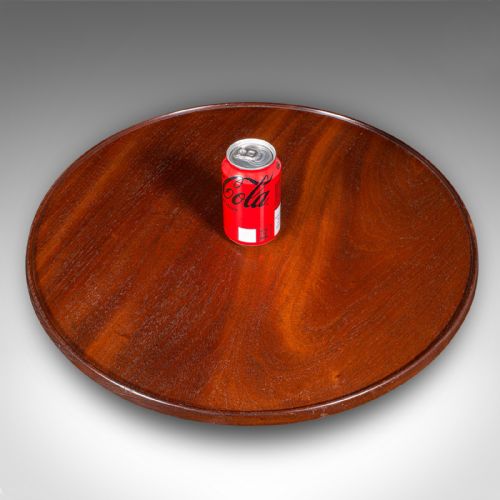 ANTIQUE CANAP PARTY TURNTABLE ENGLISH SERVING TRAY LAZY SUSAN EDWARDIAN - ADDITIONAL PHOTO 7