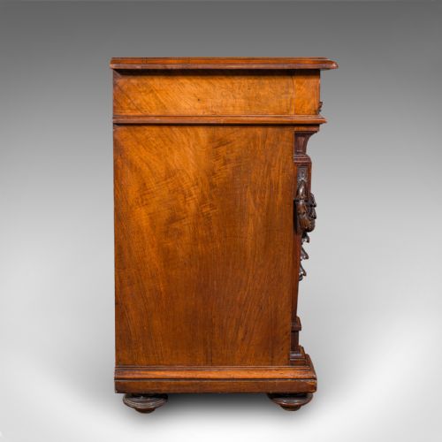 ANTIQUE DRAWING ROOM CABINET FRENCH WALNUT BUFFET NEOCLASSICAL VICTORIAN - ADDITIONAL PHOTO 3