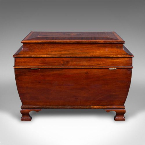 fig 4. Antique Drawing Room Tea Blender's Box, English, Loose Leaf Caddy, Regency, 1820