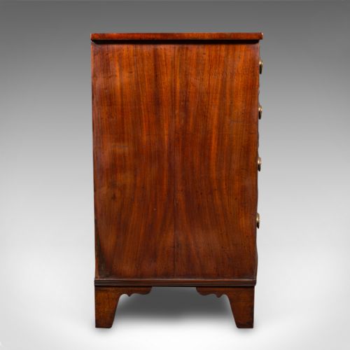 fig 2. Antique Bow Front Tallboy, English, Chest of Drawers, Bedroom, Georgian, C.1780