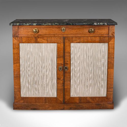 fig 1. Antique Drawing Room Side Cabinet, English, Bookcase, Chiffonier, Regency, 1820