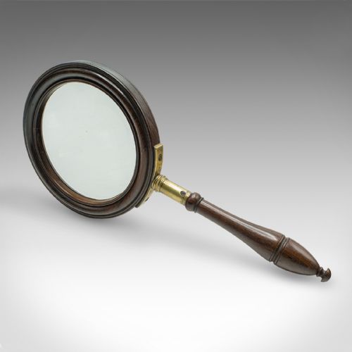 fig 1. Large Antique Cartographer's Magnifying Glass, English, Library, Optic, Georgian